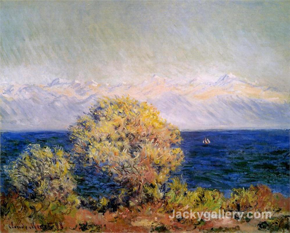 At Cap d Antibes, Mistral Wind by Claude Monet paintings reproduction